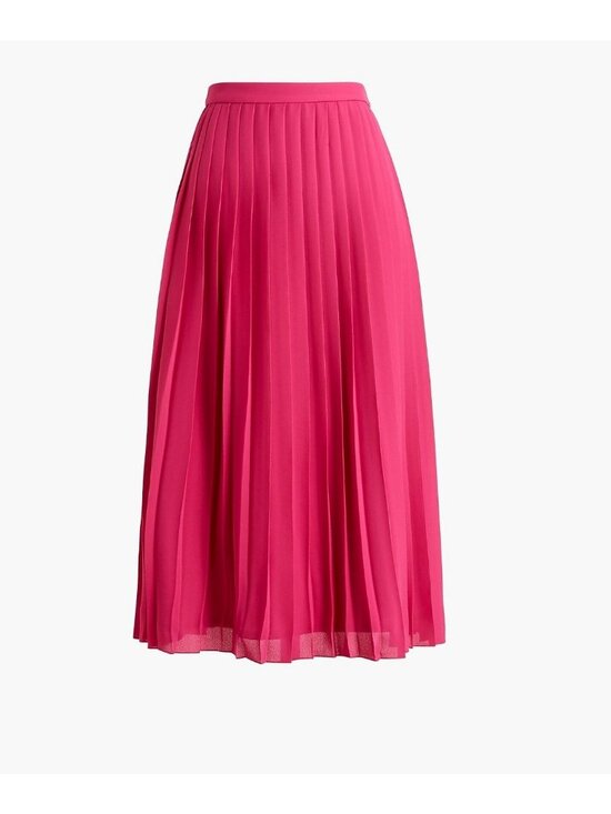 J. Crew Factory Dresses & Skirts - J. Crew Factory Long Pleated Midi Skirt Women's Size 4 in Radiant Fuchsia - EUC!